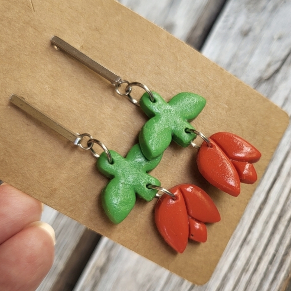 ⚘️New handmade earrings - tulip